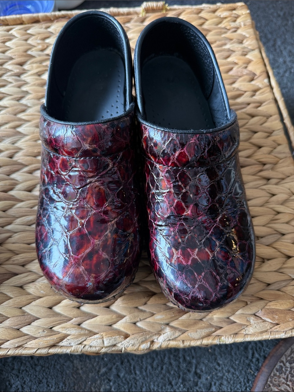 Women's Sanita Danish Clogs
SZ5.5 (EU36,UK 3) Blk & Brown
Patent Animal Print EU